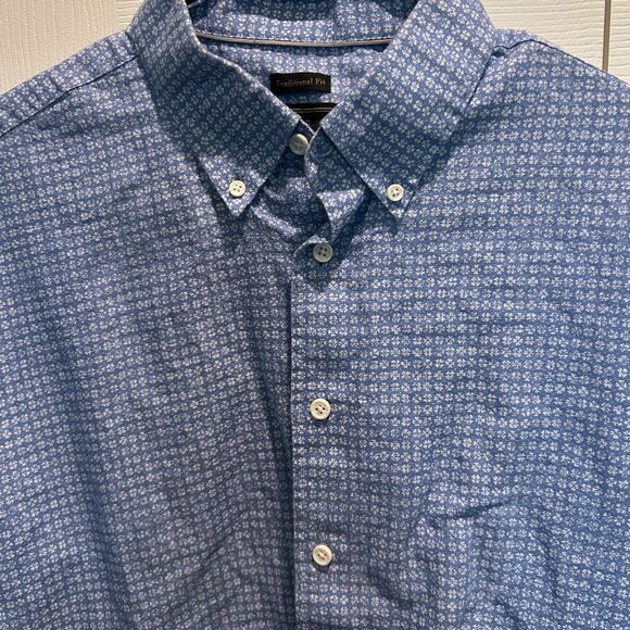 Jos. A. Bank Reserve Traditional Fit‎ Linen Blend Men's Long Sleeve Shirt Large - Picture 4 of 5